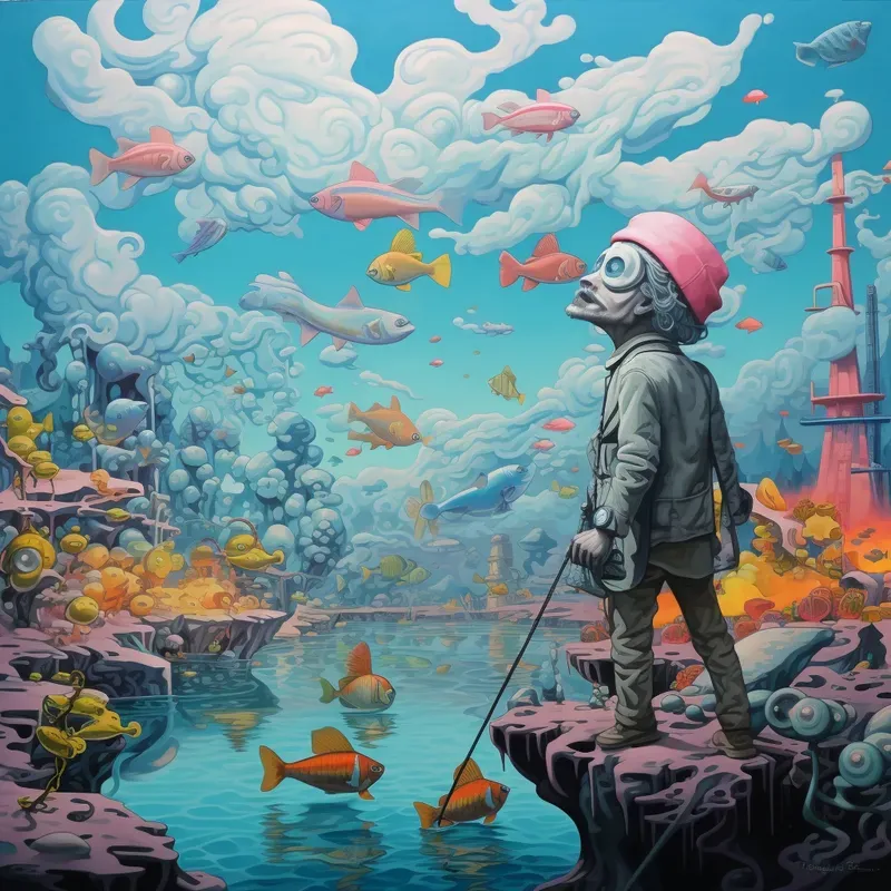 Dali Kaws Bold Paintings Fusion Artworks