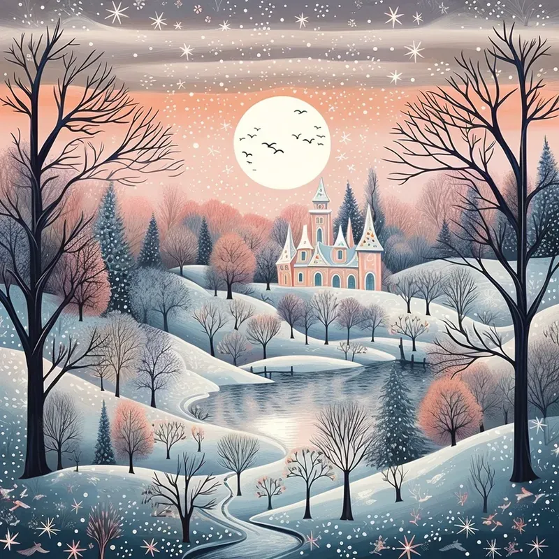 Whimsical Captivating Christmas Cards