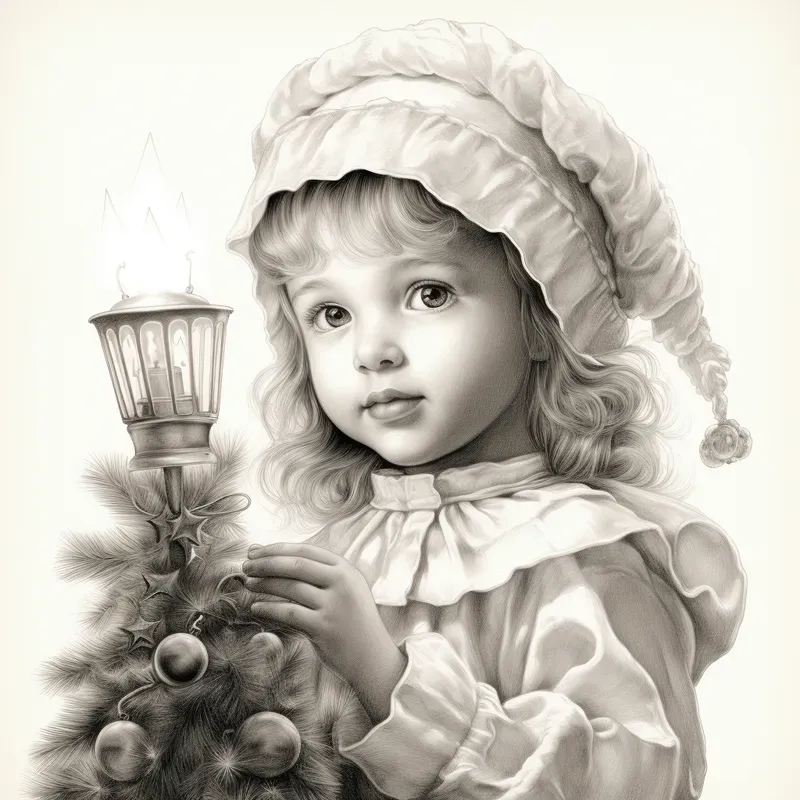 Pencil Sketches Of Christmas Characters