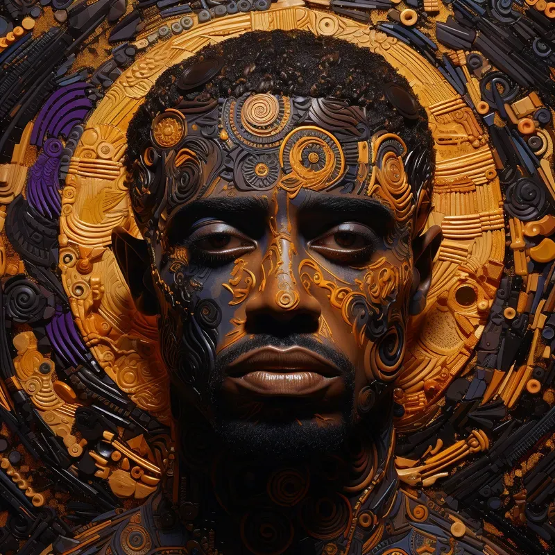 Almond And Klimt Fusion Art