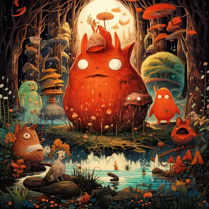Miyazaki And Chin Fusion Paints