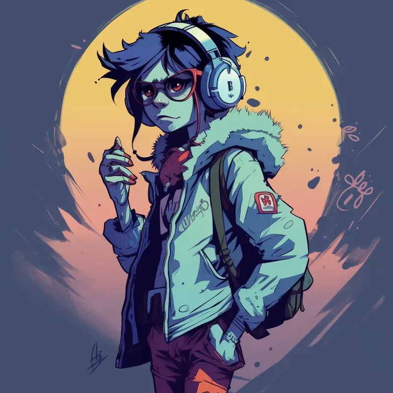 Gorillaz Style Illustrations