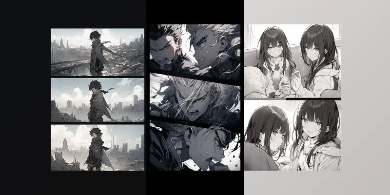Monochrome Manga Pages