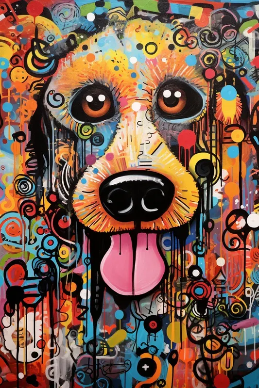 Colorful Abstract Face Art