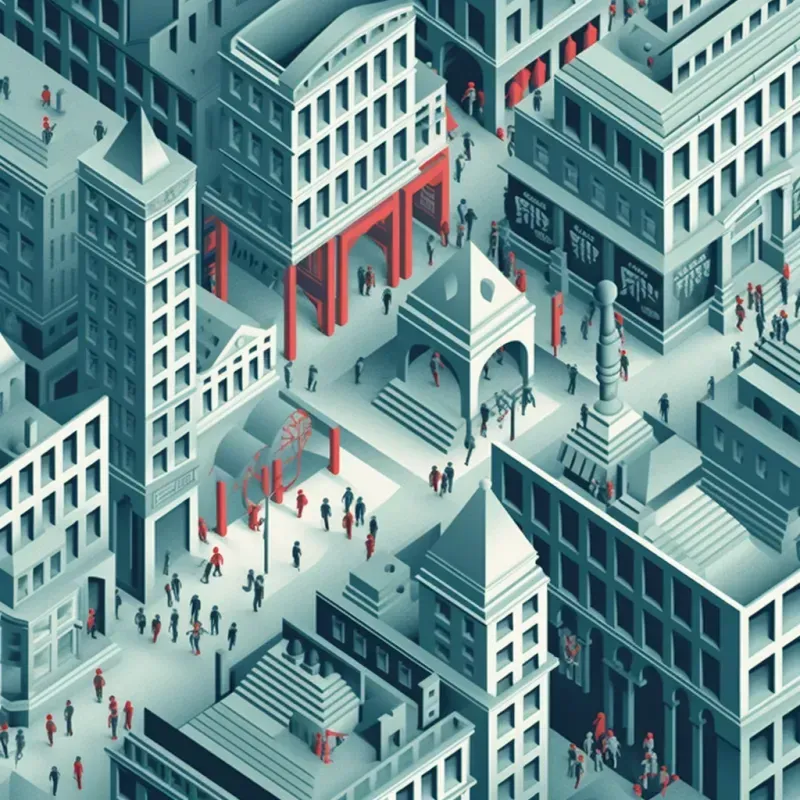 3D Graphic Design With Isometric View