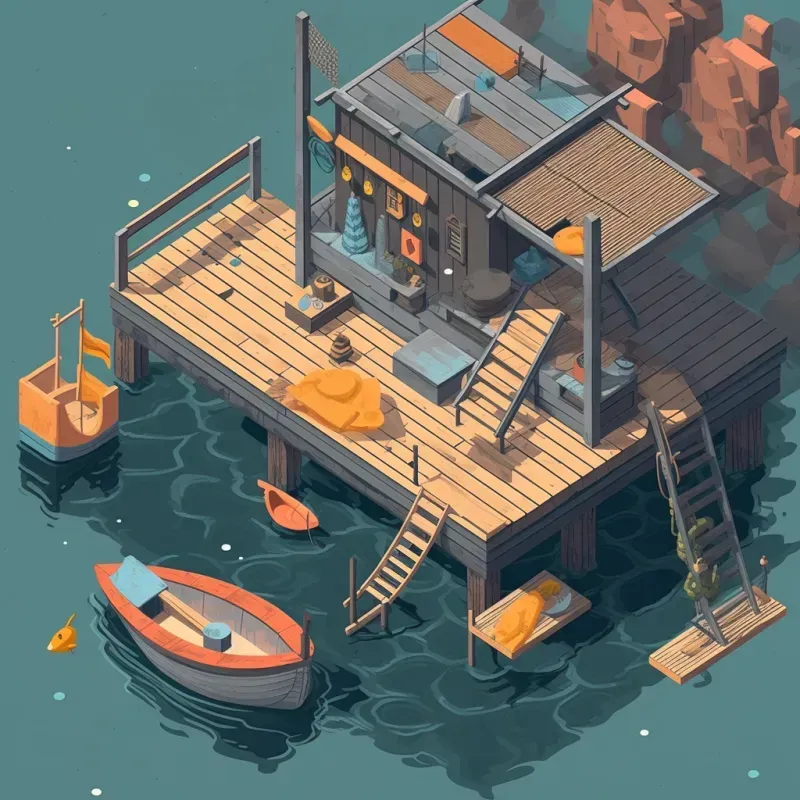 3D Graphic Design With Isometric View