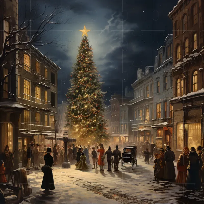 Vintage Christmas Card Illustrations