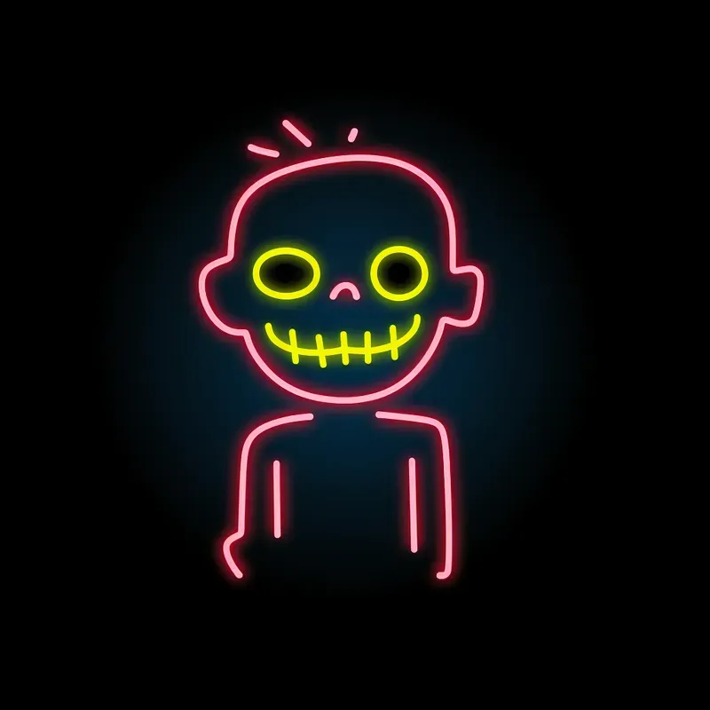 Neon Light Outline Icons