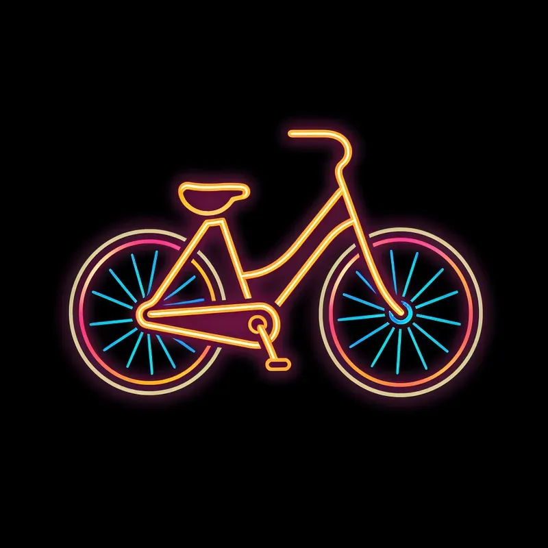 Neon Light Outline Icons