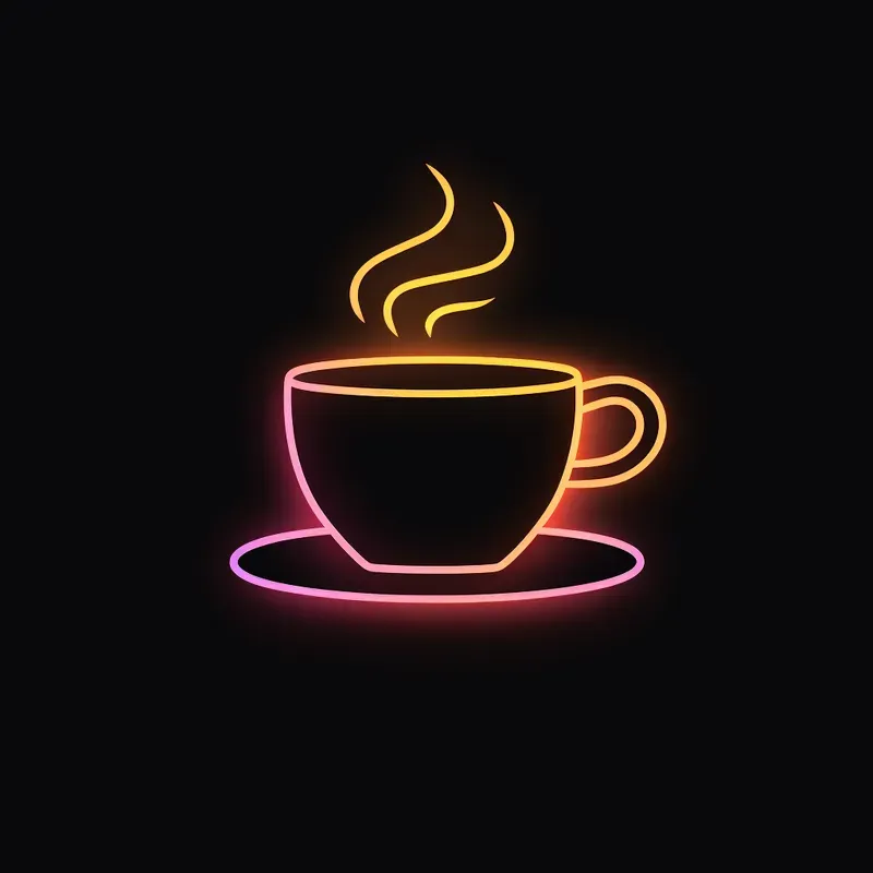 Neon Light Outline Icons