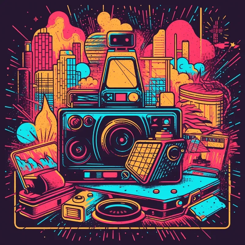 Nostalgic 80s Illustrations