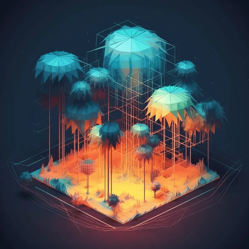 Floating Retro Illustrations