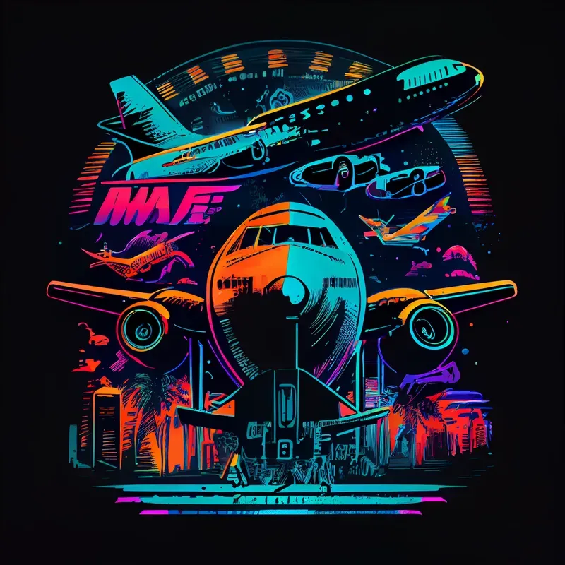 Retro Artistic Neon Movie Posters