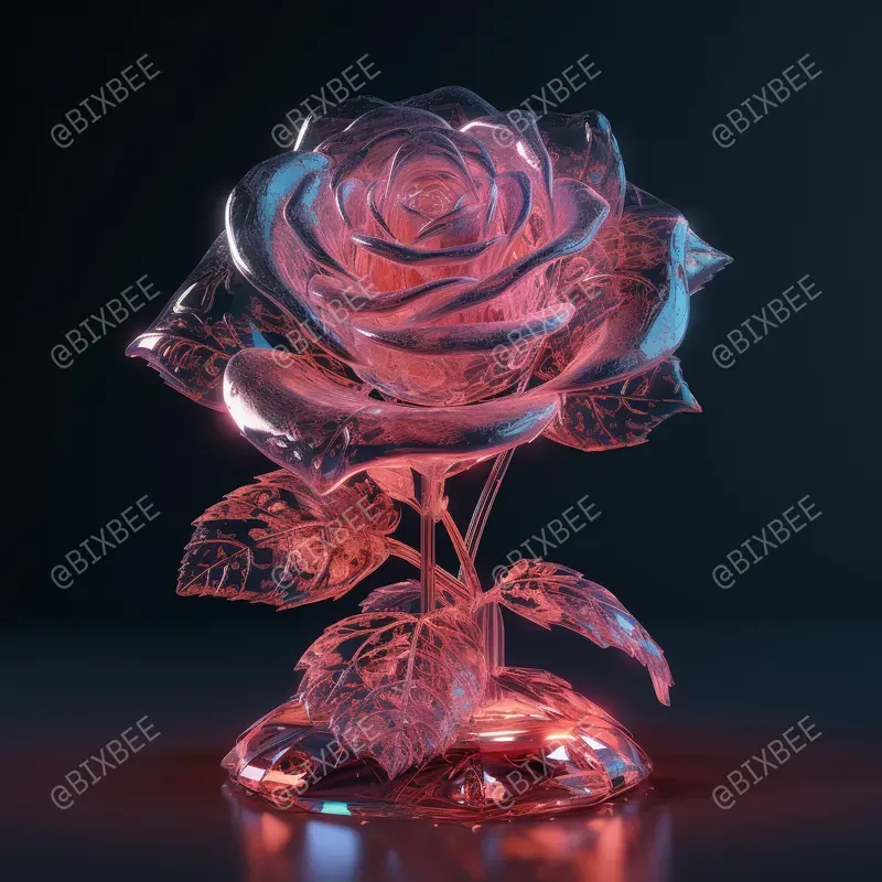 Glass Irridescent Sculptures