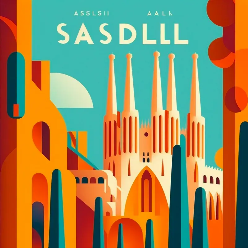 Geometric Minimal Travel Posters