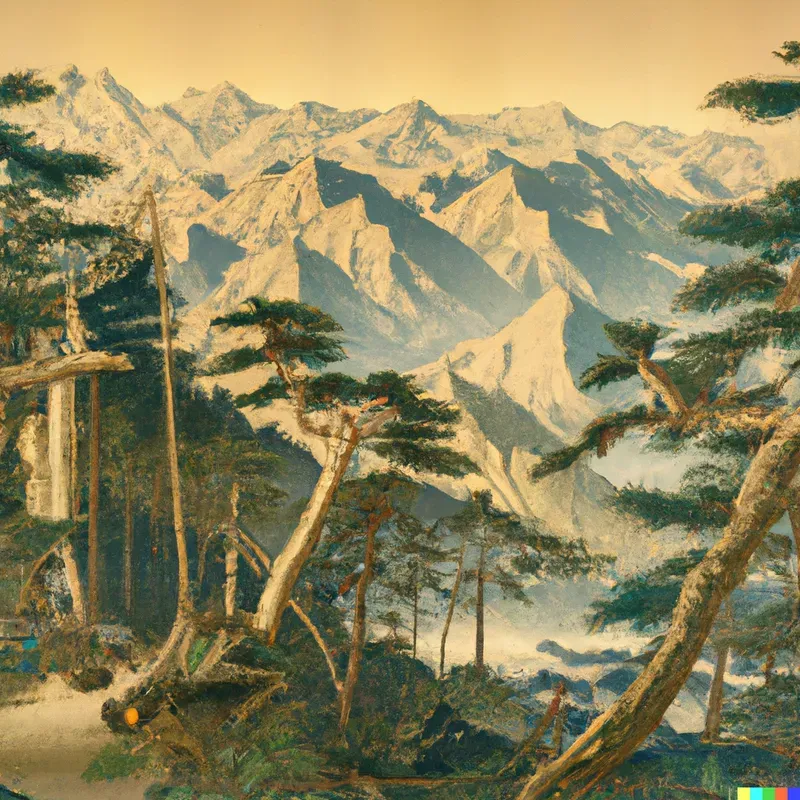 Japanese Ukiyo-e Woodblock Style