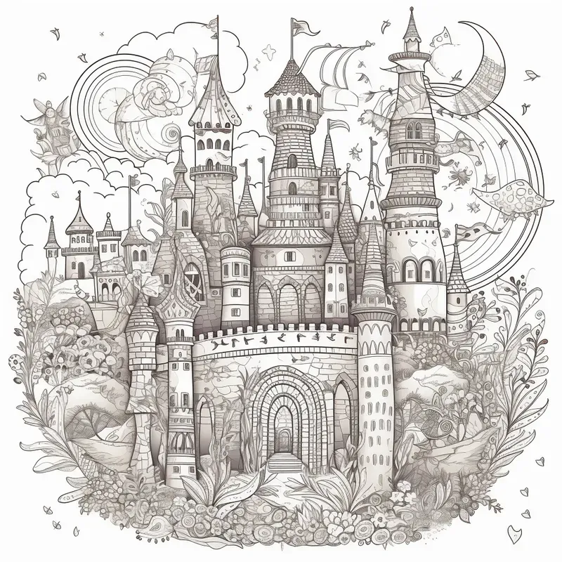 Coloring Book Pages For Various Themes