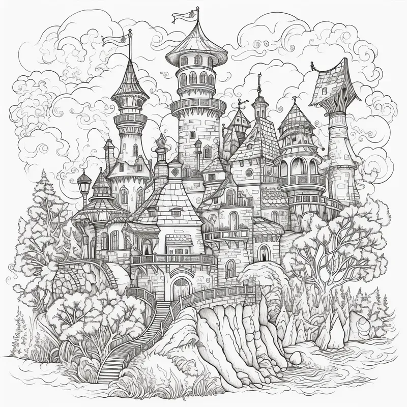 Coloring Book Pages For Various Themes