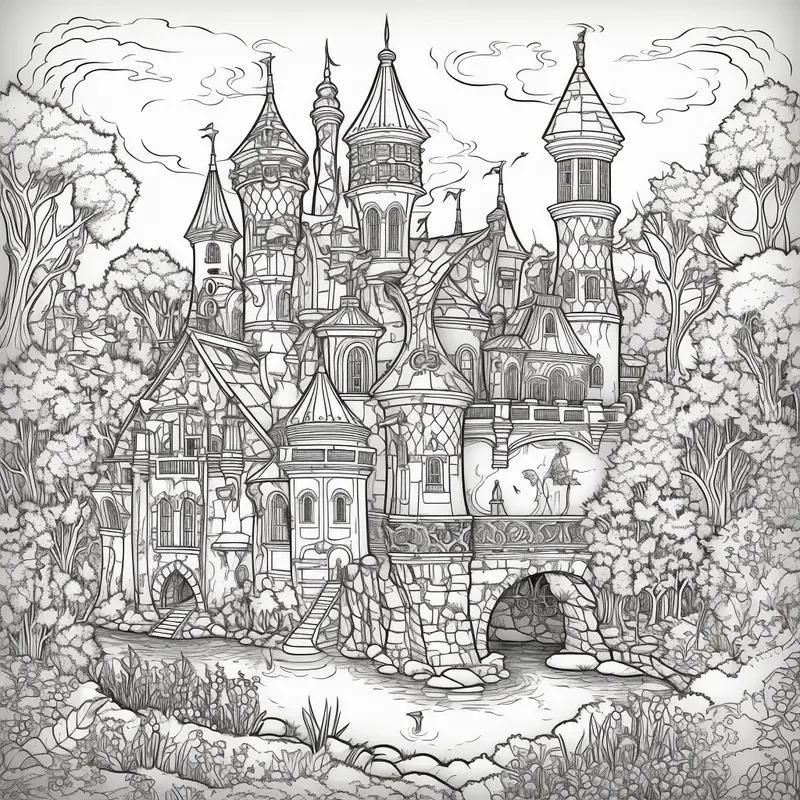 Coloring Book Pages For Various Themes
