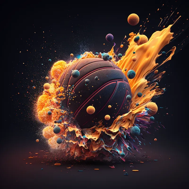 Vibrant Exploding Ad Web Graphics