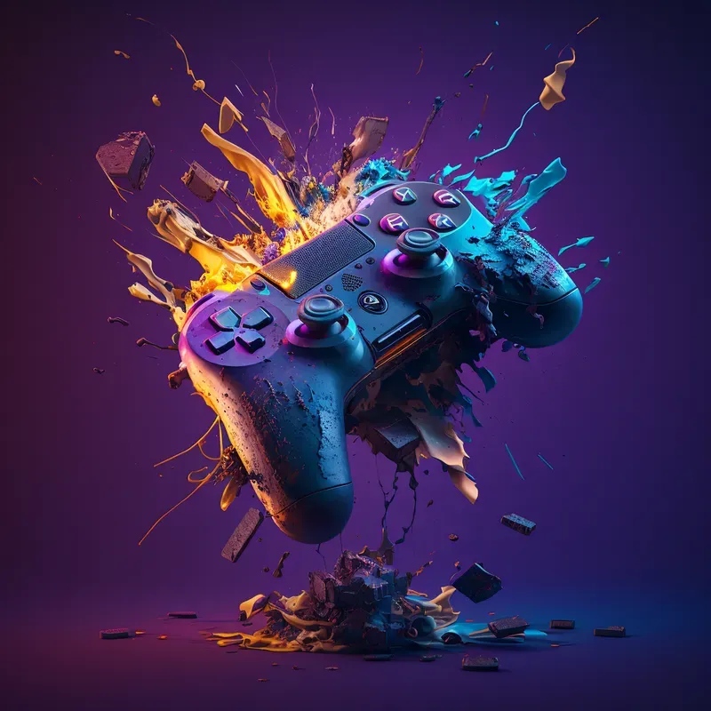 Vibrant Exploding Ad Web Graphics