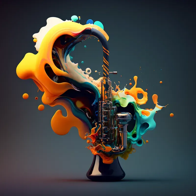 Vibrant Exploding Ad Web Graphics