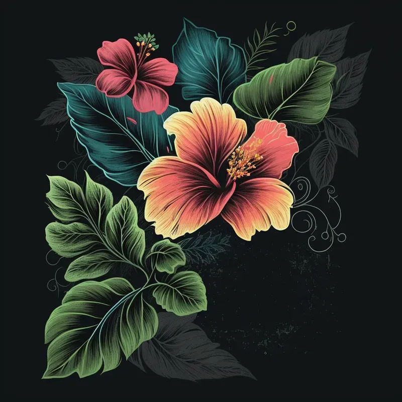 Chalk Board Style Illustrations