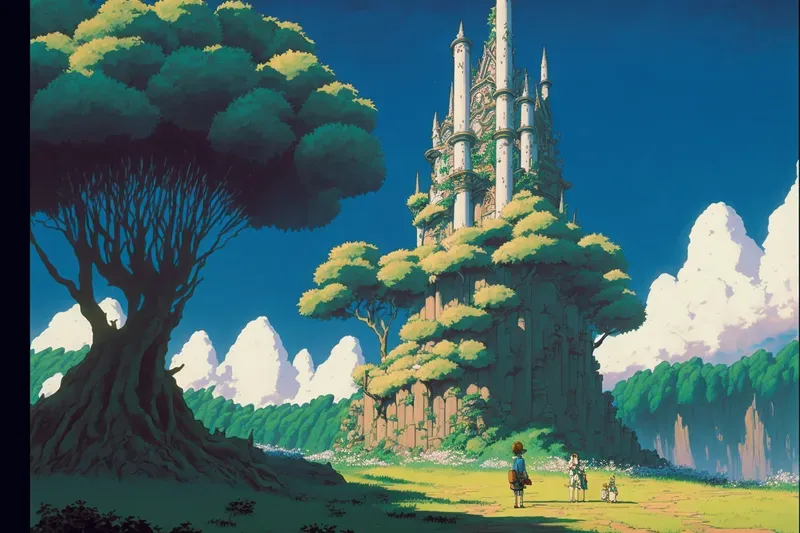 Studio Ghibli Style Backgrounds