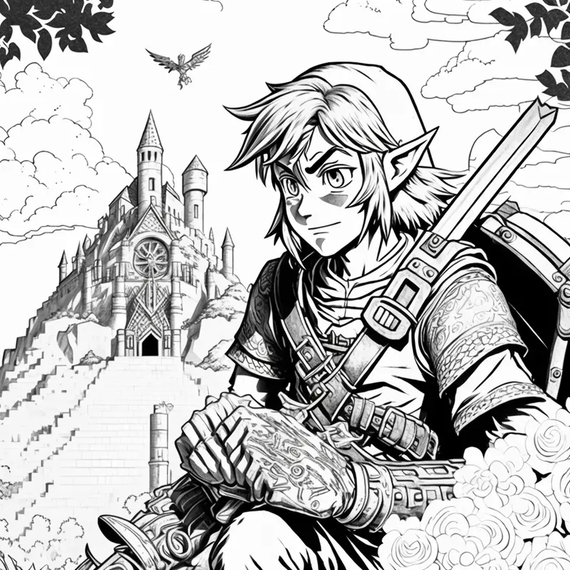Character Coloring Book Pages