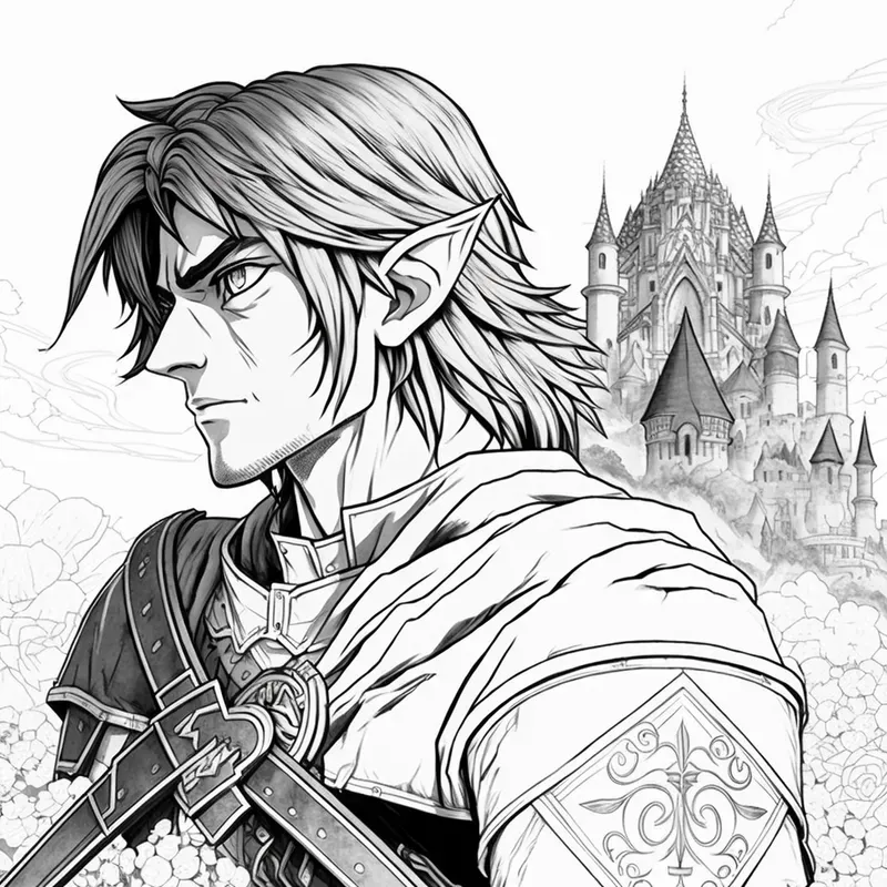 Character Coloring Book Pages