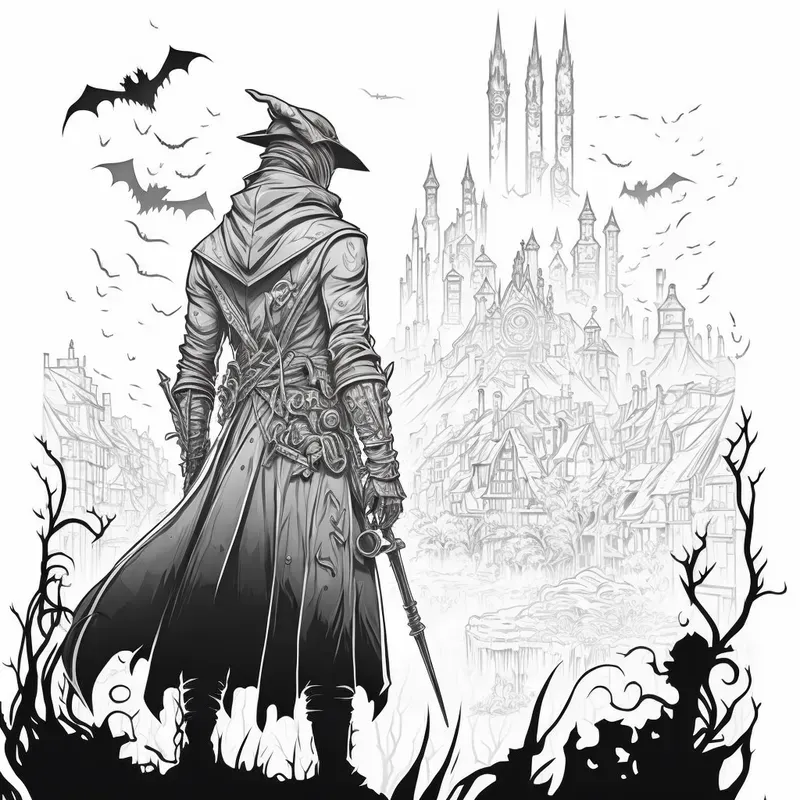 Character Coloring Book Pages