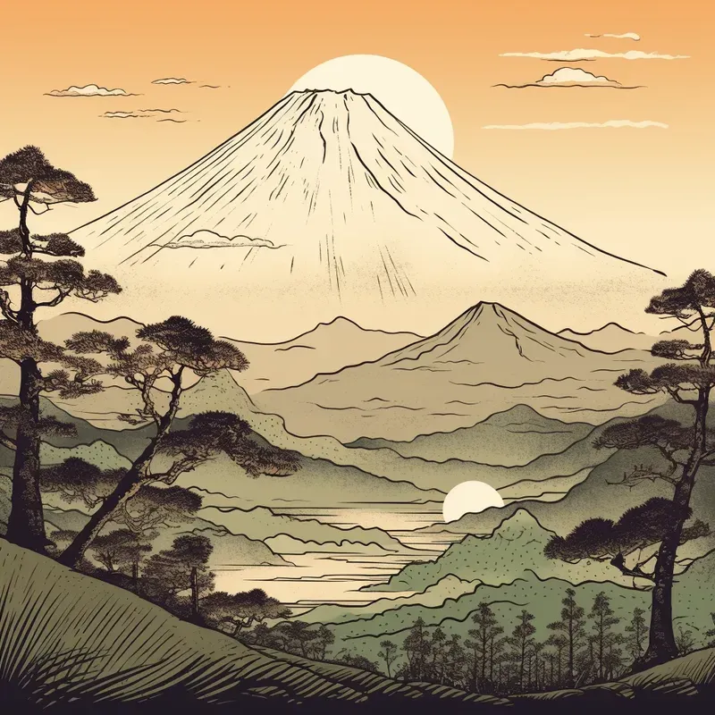 Ukiyoe Japanese Illustrations