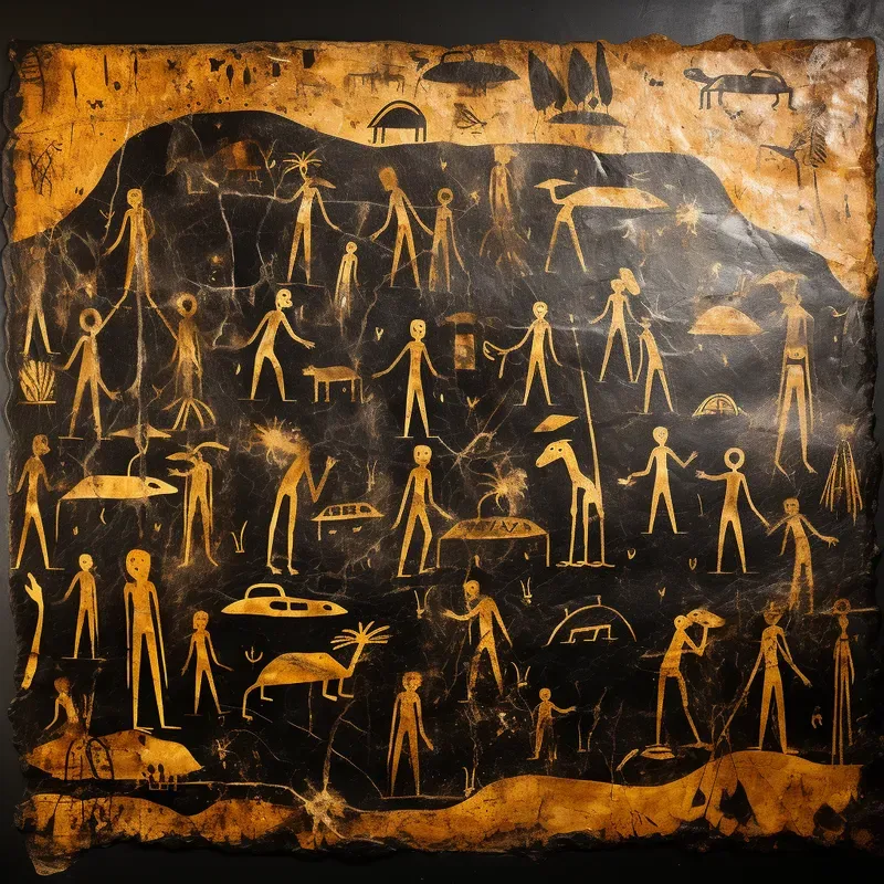 Primitive Cave Art