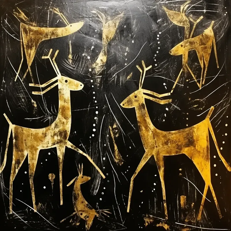 Primitive Cave Art