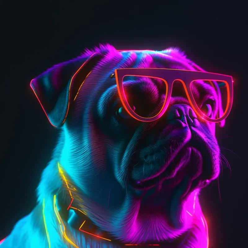Neon Bionic Animals