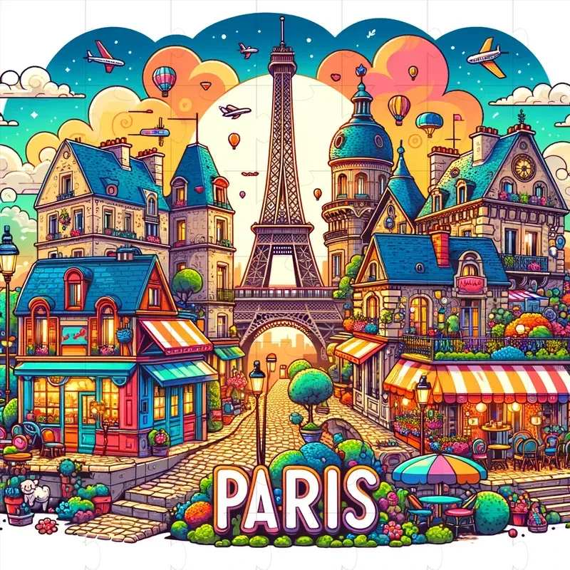 City Postcards With Text