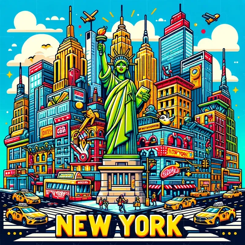 City Postcards With Text