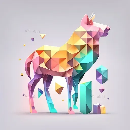 Geometric Gradient Logos