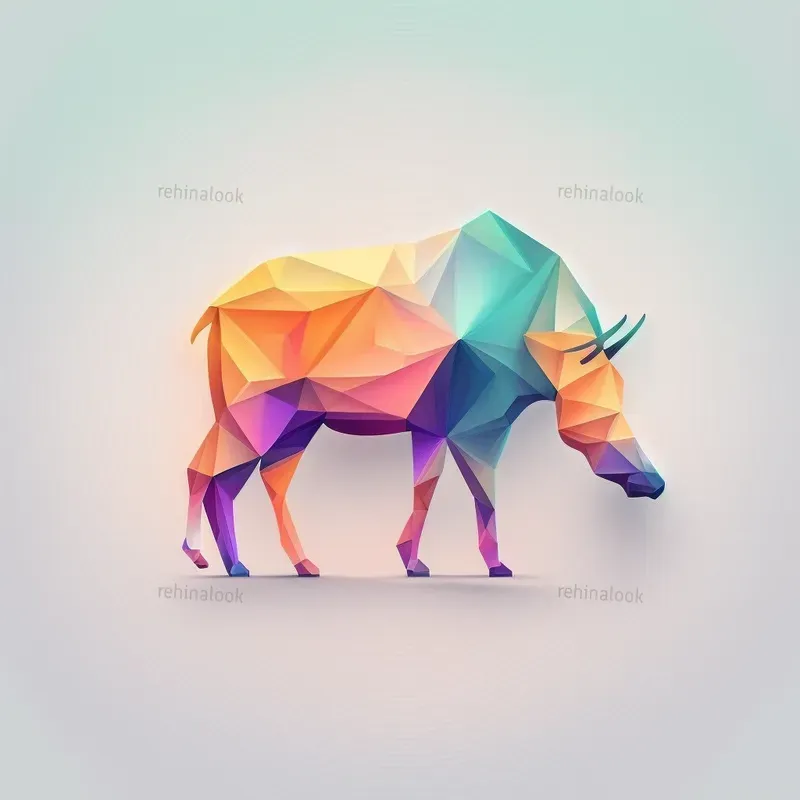 Geometric Gradient Logos