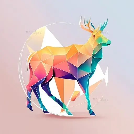 Geometric Gradient Logos