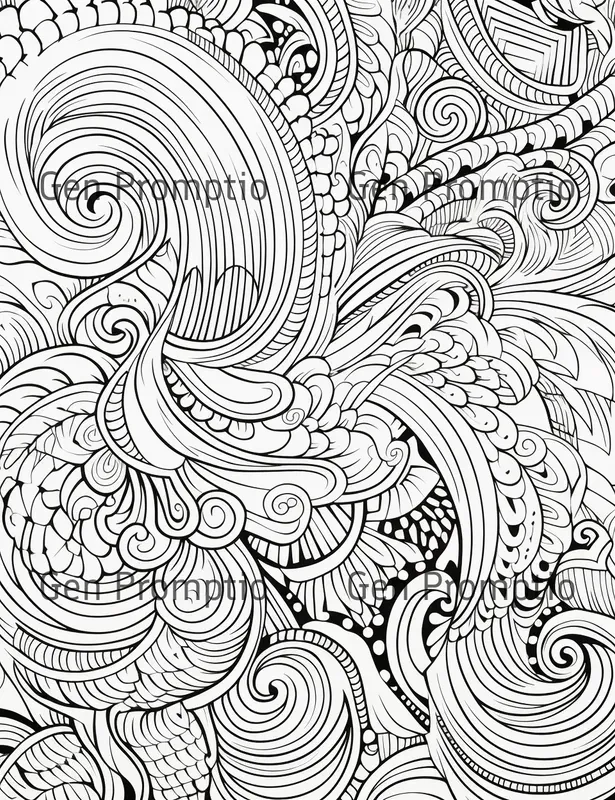 Whimsical Doodle Coloring Pages