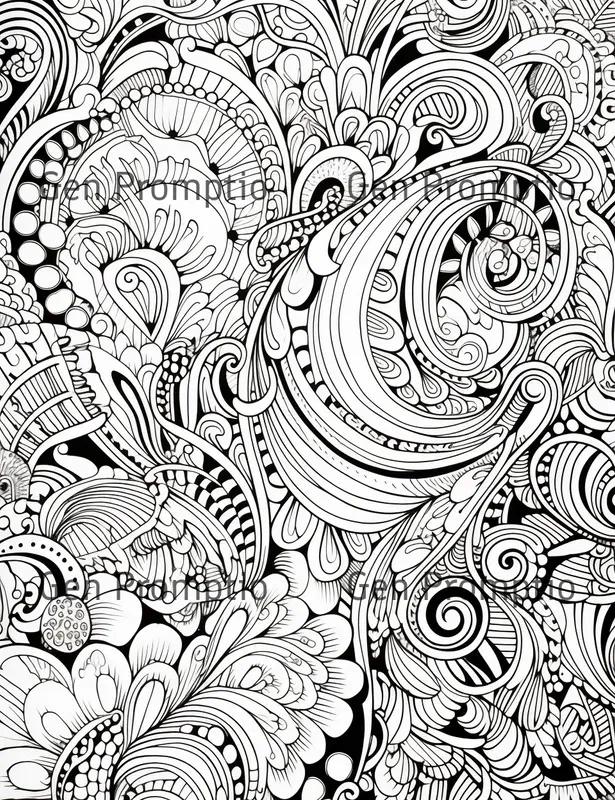 Whimsical Doodle Coloring Pages