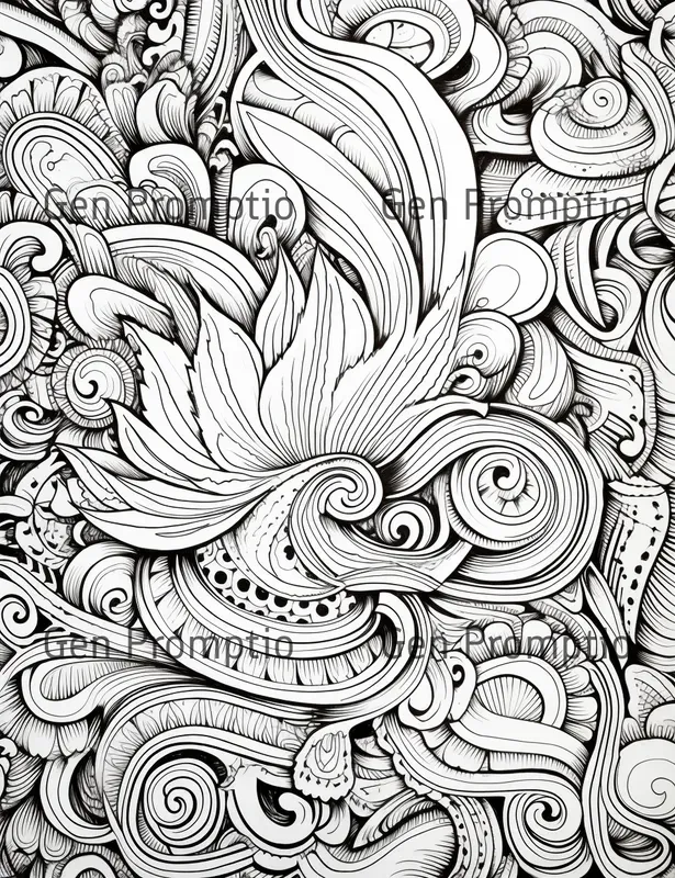 Whimsical Doodle Coloring Pages