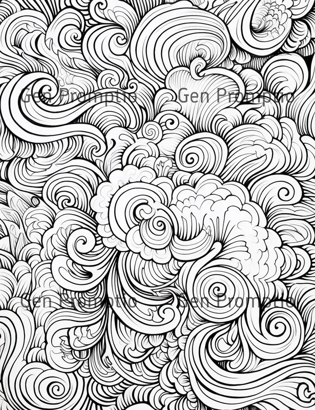 Whimsical Doodle Coloring Pages