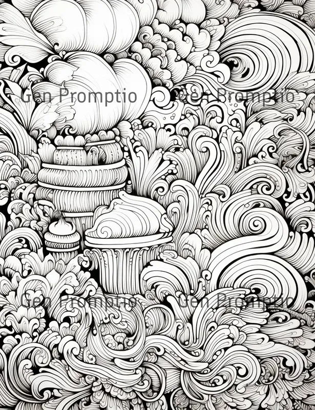 Whimsical Doodle Coloring Pages