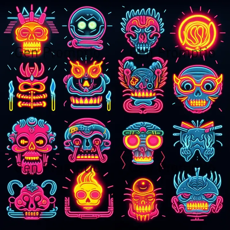 Iconographic Neon Artworks Collections