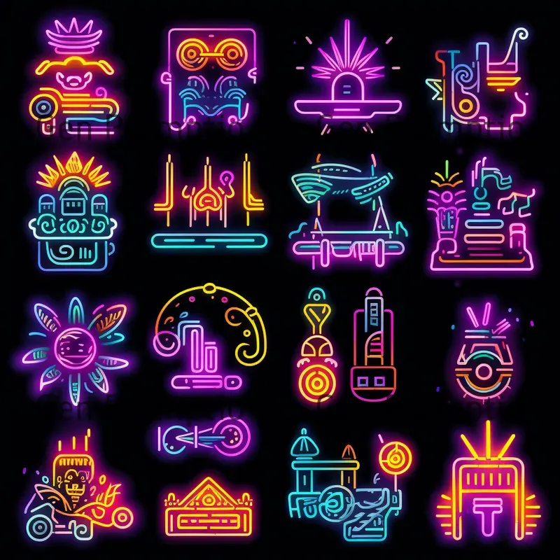 Iconographic Neon Artworks Collections
