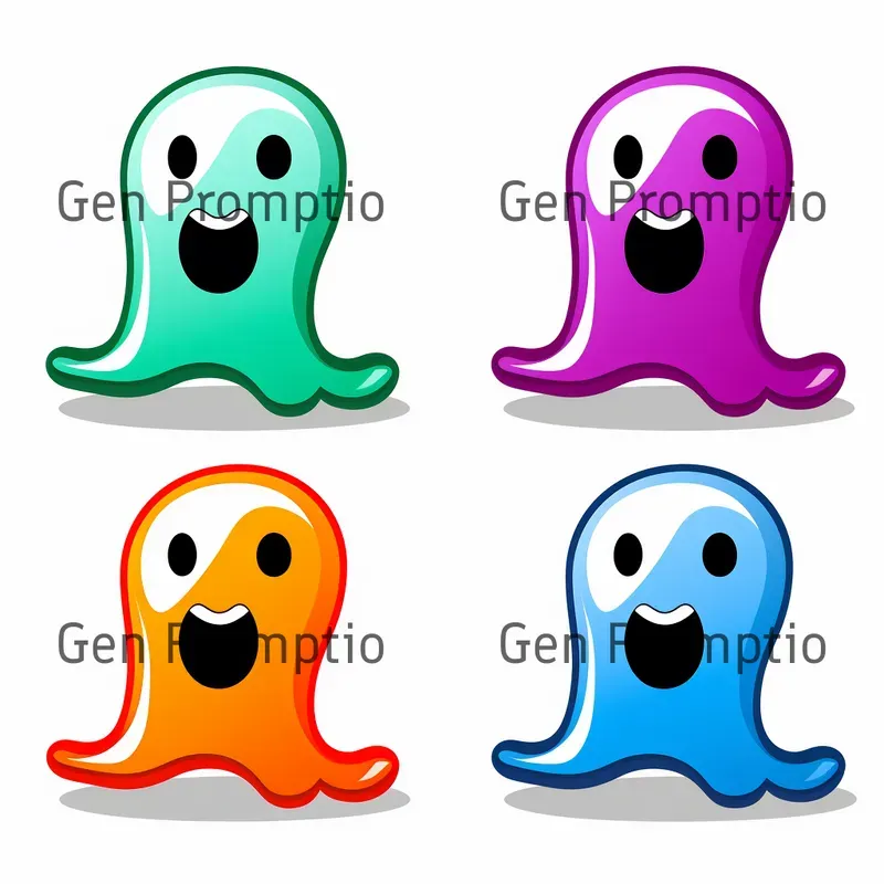 Sets Of 4 Clipart 2D Icons