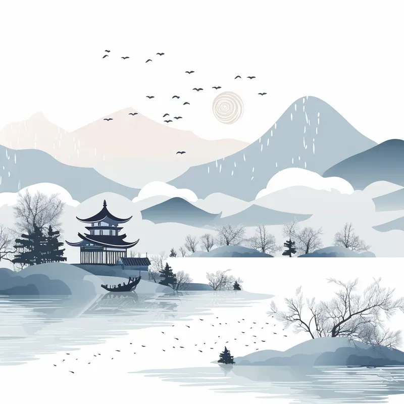 Ancient Chinese Landscape Painting Style