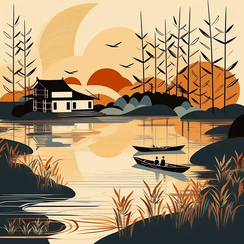 Ancient Chinese Landscape Painting Style